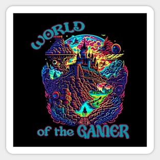 World of the gamer  castle Sticker